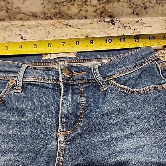 free people ankle skinny straight crop low rise y2k jeans size 25 - Picture 7 of 13